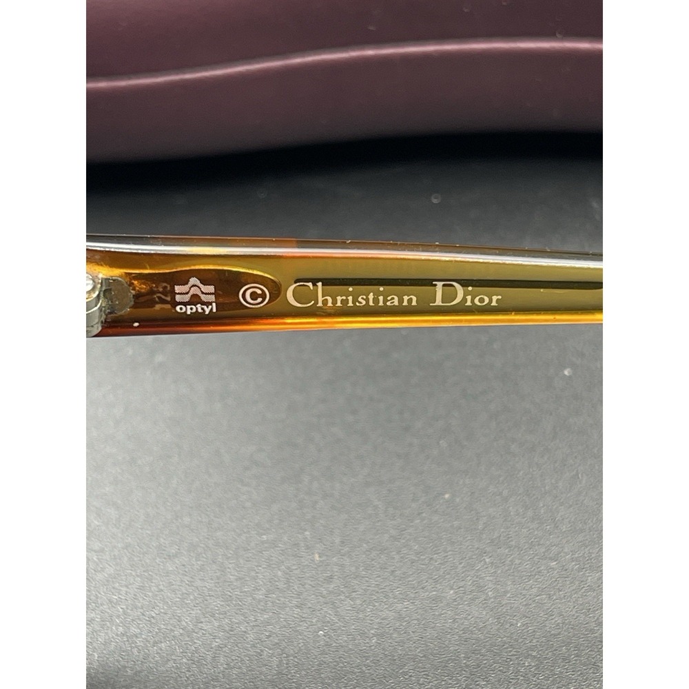 Christian Dior 2036-10 Optyl Sunglasses Germany Brown Oversized Frames Only - Picture 2 of 6